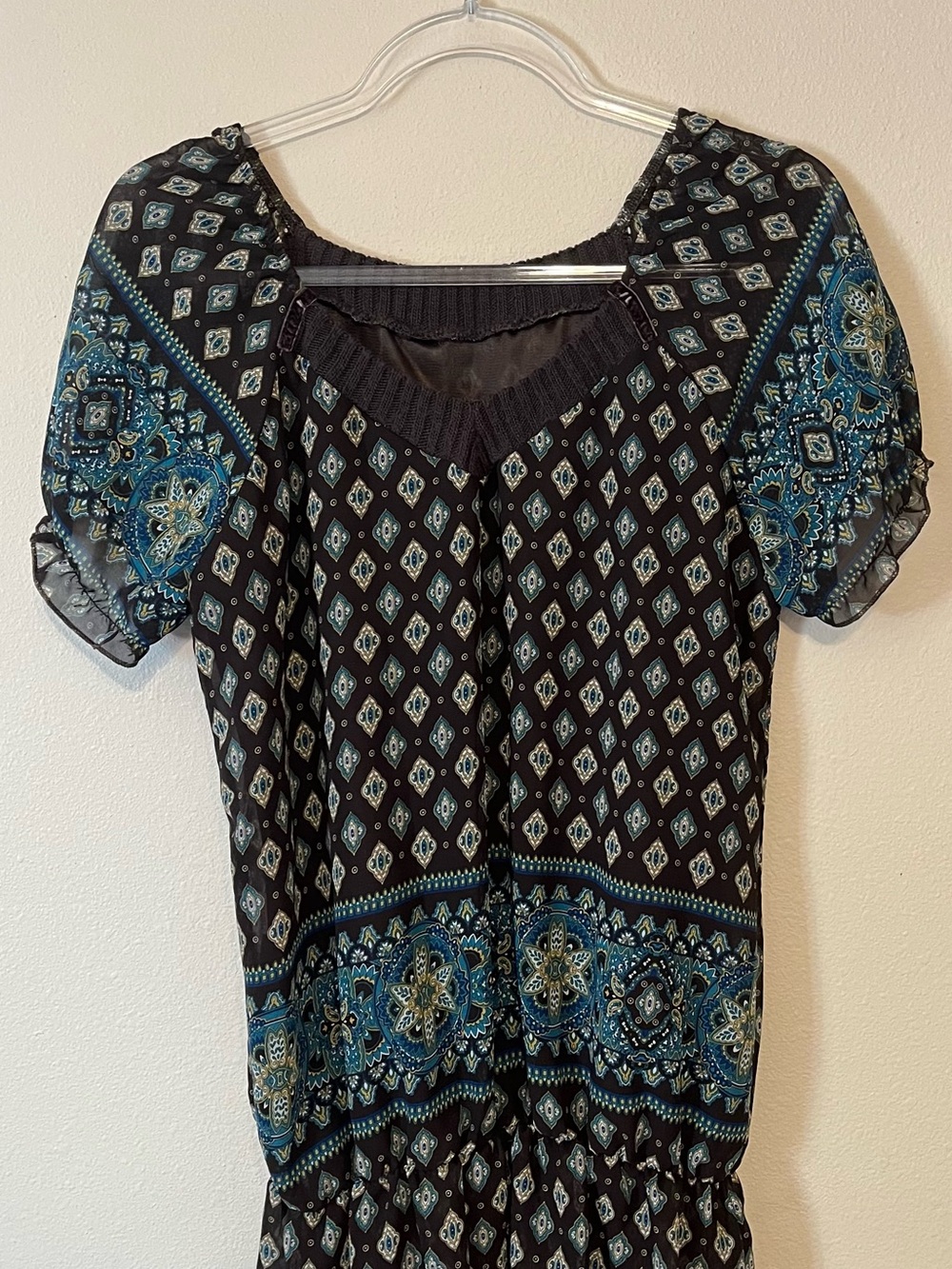 New York Pattern Blouse – M